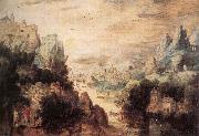 BLES, Herri met de Landscape with Christ and the Men of Emmaus fdg Spain oil painting artist
